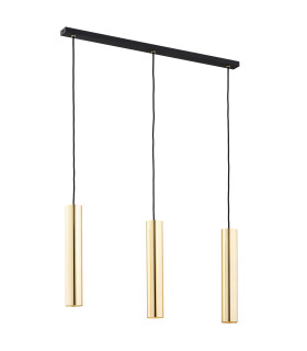 Gomera Plus Bar Pendant Ceiling 3 Light Brass Steel Black Structure-2