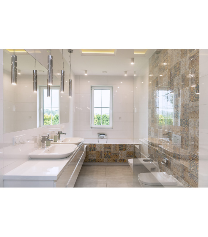 Gomera Slim Pendant Ceiling Light Chrome-2