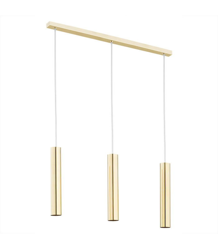 Gomera Bar Pendant Ceiling 3 Light Brass Steel-1