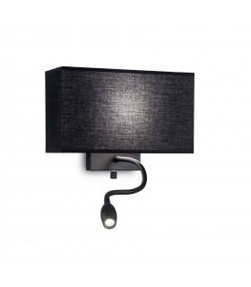 LED 2 Light Wall Light Black - 1