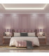 Hampton Table Lamp With Round Tapered Shade Dirty Pink (Gold Inside) Transparent (Fluted) Brushed Brass-3
