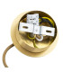 Hampton Slim Pendant Ceiling Light Transparent (Fluted) Brushed Brass-7