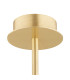 Hampton Multi Arm Pendant Ceiling 5 Light Transparent (Fluted) Brushed Brass-9