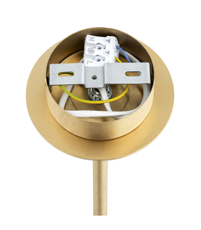 Hampton Multi Arm Pendant Ceiling 5 Light Transparent (Fluted) Brushed Brass-10