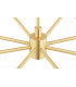 Hampton Multi Arm Pendant Ceiling 8 Light Transparent (Fluted) Brushed Brass-7