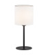Hilary Table Lamp With Round Shade White Black Structure-1