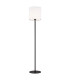 Hilary Floor Lamp With Shade White Black Structure-1