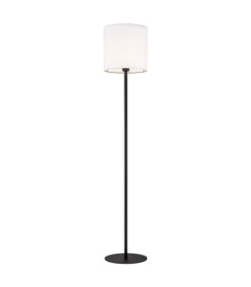 Hilary Floor Lamp With Shade White Black Structure-1