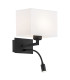 Hilary Reading Wall Light White Black Structure 560lm 3000K-1