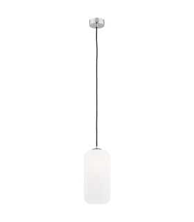 Kalimera Dome Pendant Ceiling Light Opal Matt Chrome-1