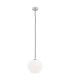 Kalimera 20cm Globe Pendant Ceiling Light Opal Matt Chrome-1