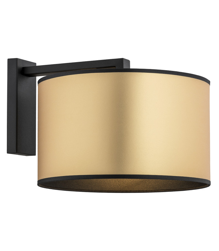 Karin Wall Lamp With Shade Gold Black Structure-1