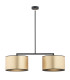 Karin Bar Pendant Ceiling 2 Light Gold Black Structure Brass Elements-1