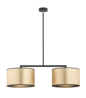 Karin Bar Pendant Ceiling 2 Light Gold Black Structure Brass Elements-1