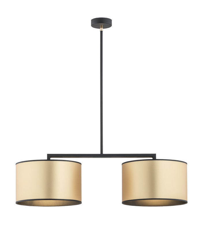 Karin Bar Pendant Ceiling 2 Light Gold Black Structure Brass Elements-1