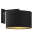 Karin Wall Lamp With Shade Black With Golden Mean Black Structure-1
