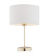 Karin Table Lamp With Round Shade White Brass Steel-1