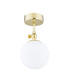 Latina Globe Ceiling Light Brass Steel IP44-1