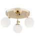 Latina Globe Ceiling 3 Light Brass Steel IP44-1