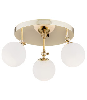 Latina Globe Ceiling 3 Light Brass Steel IP44-1