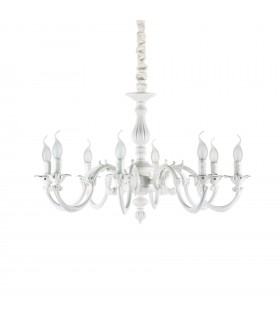 8 Light Pendant Light White - 1