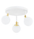 Latina Globe Ceiling 3 Light White Structure Brass Steel IP44-1