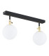 Latina Globe Ceiling 2 Light Black Structure Brass Steel IP44-1