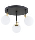 Latina Globe Ceiling 3 Light Black Structure Brass Steel IP44-1