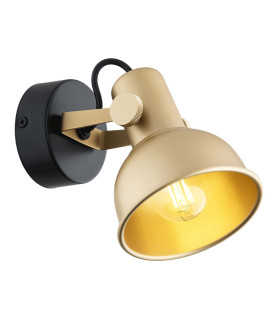 Lenora Dome Wall Lamp Gold Black-1