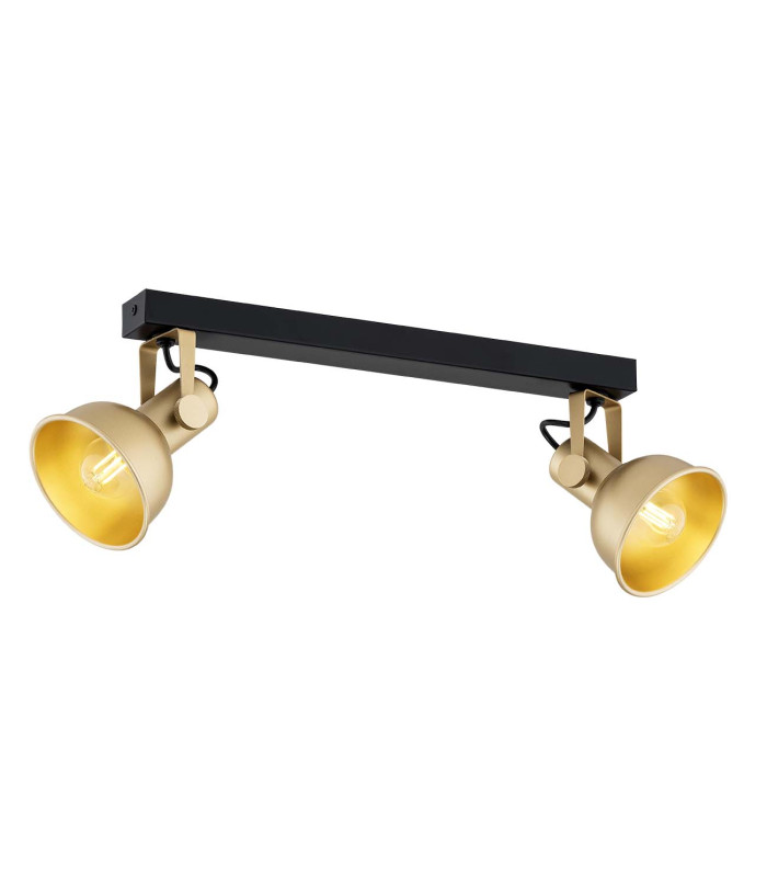 Lenora Twin Ceiling Spotlight Gold Black-1