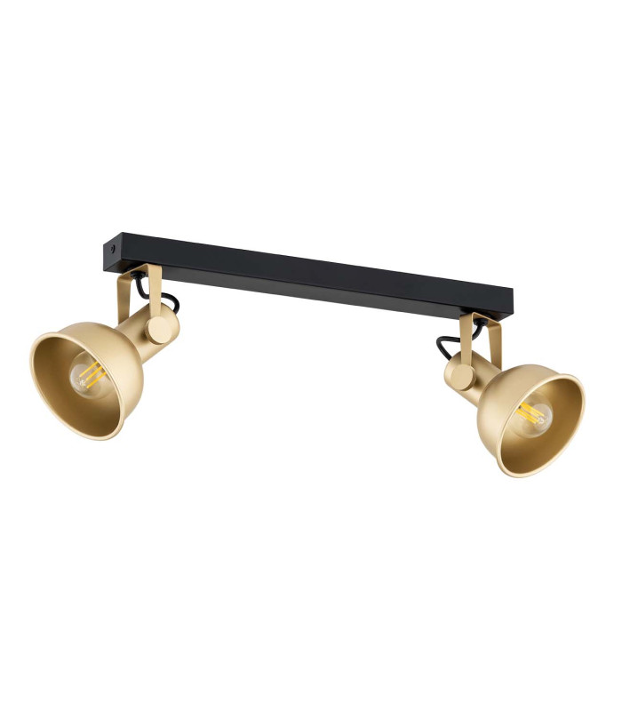 Lenora Twin Ceiling Spotlight Gold Black-2