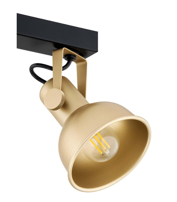 Lenora Twin Ceiling Spotlight Gold Black-3