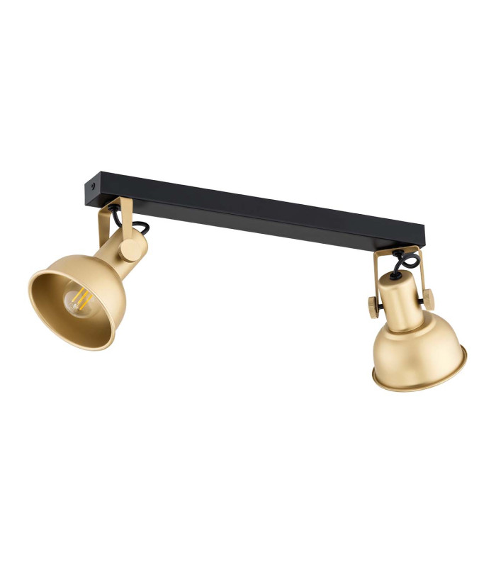 Lenora Twin Ceiling Spotlight Gold Black-4