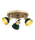 Lenora Ceiling Spotlight Clusters Green Gold-1