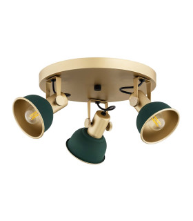 Lenora Ceiling Spotlight Clusters Green Gold-2