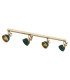 Lenora Ceiling Spotlight Bar Green Gold-2
