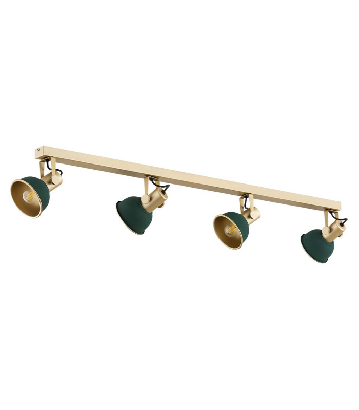Lenora Ceiling Spotlight Bar Green Gold-2