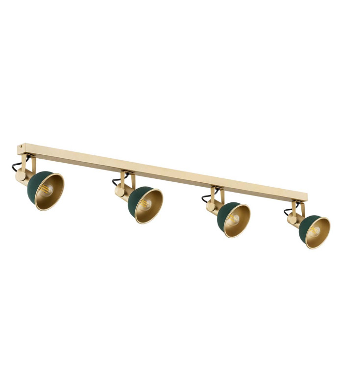 Lenora Ceiling Spotlight Bar Green Gold-3