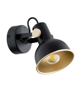 Lenora Dome Wall Lamp Black Gold Elements-2