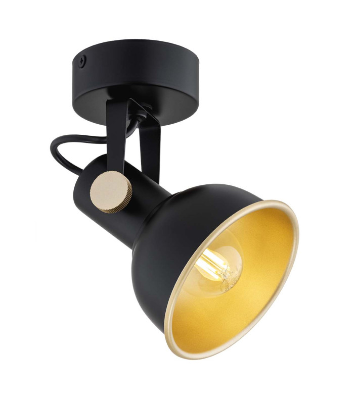 Lenora Dome Wall Lamp Black Gold Elements-3