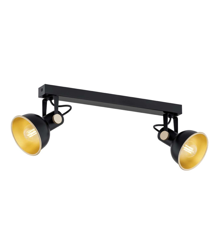 Lenora Twin Ceiling Spotlight Black Gold Elements-1