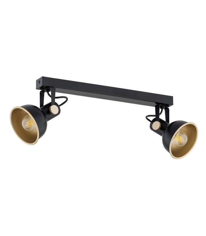 Lenora Twin Ceiling Spotlight Black Gold Elements-2