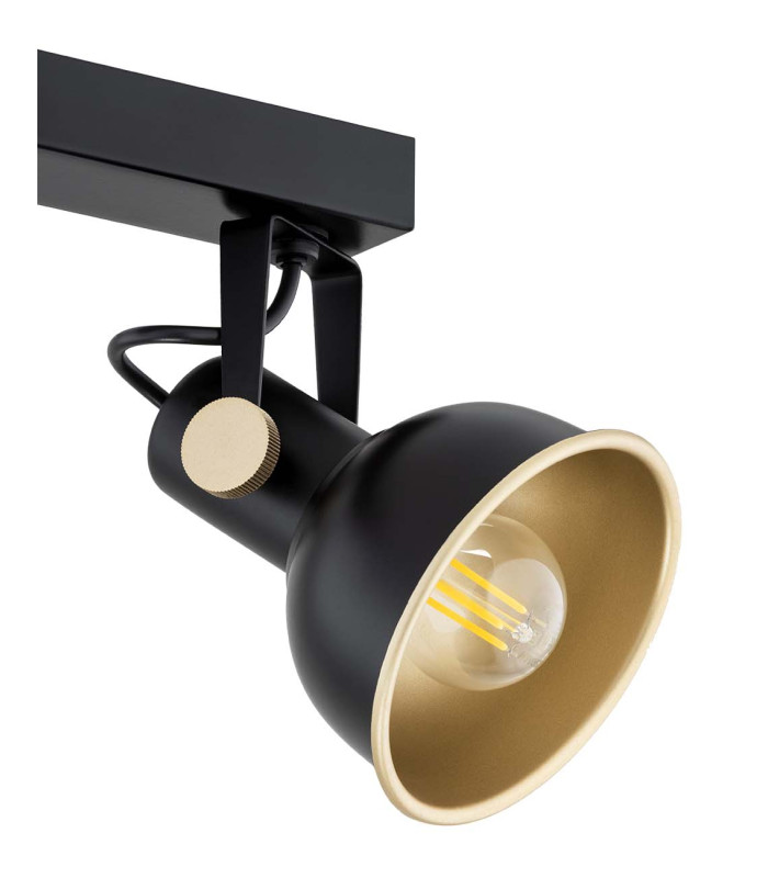 Lenora Twin Ceiling Spotlight Black Gold Elements-3