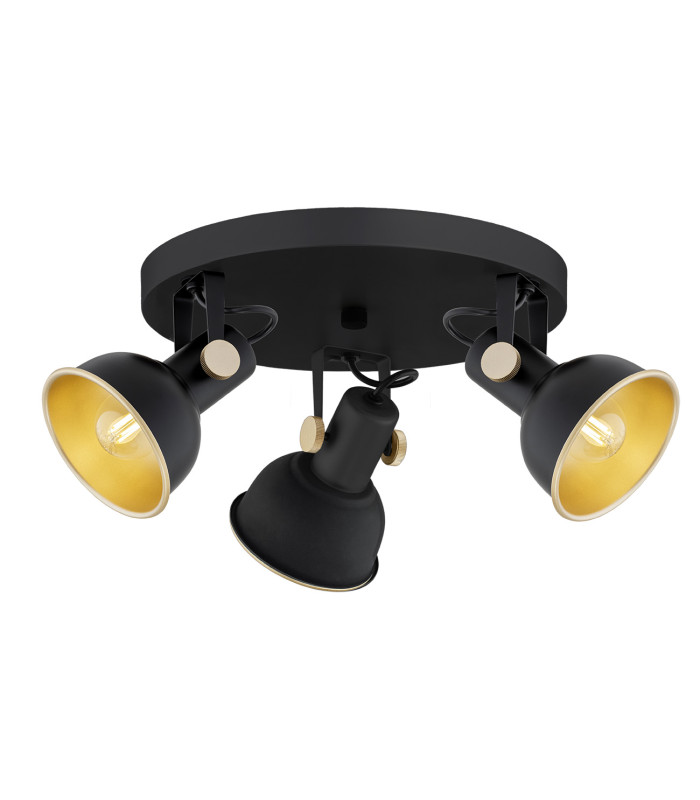 Lenora Ceiling Spotlight Clusters Black Gold Elements-1
