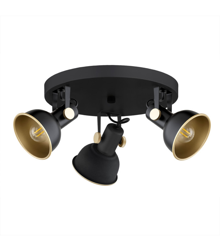 Lenora Ceiling Spotlight Clusters Black Gold Elements-2