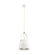 Logan 20cm Dome Pendant Ceiling Light Cream White-2