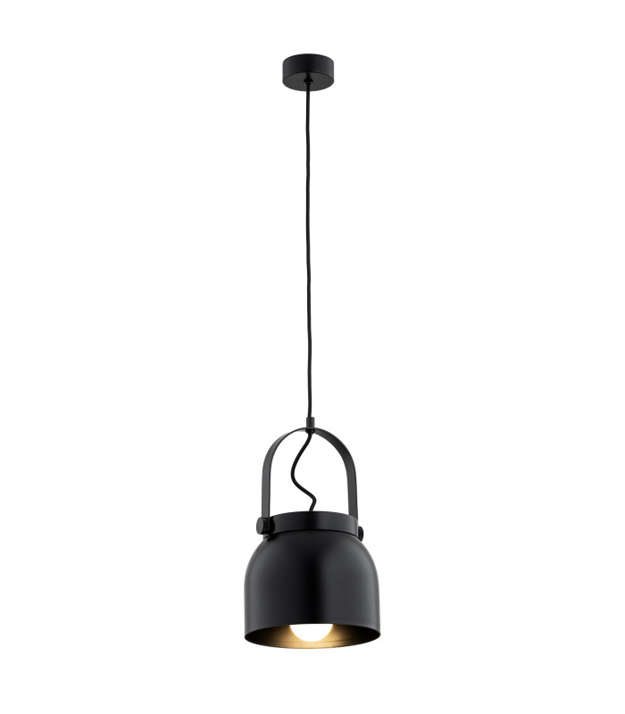Logan 20cm Dome Pendant Ceiling Light Black-1
