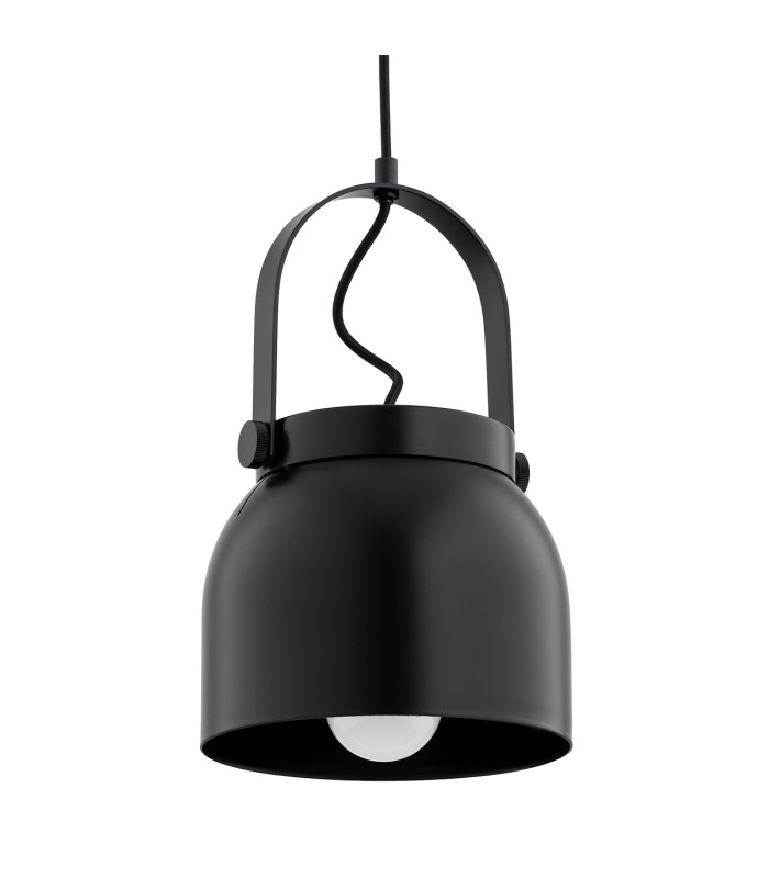 Logan 20cm Dome Pendant Ceiling Light Black-3
