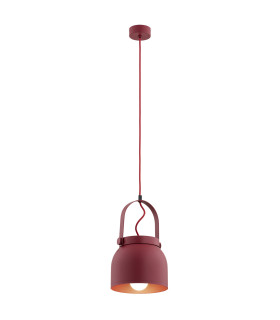 Logan 20cm Dome Pendant Ceiling Light Red-1