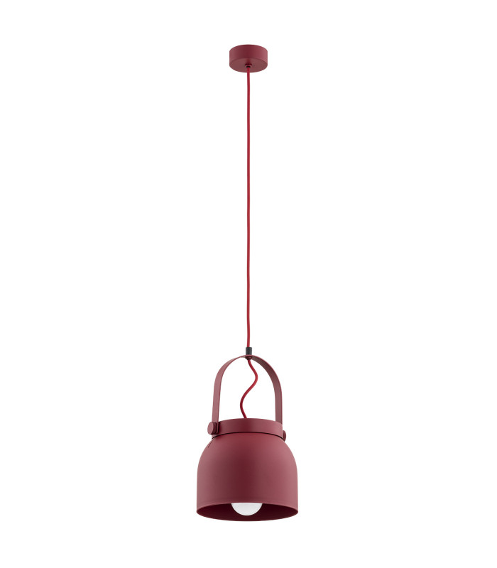 Logan 20cm Dome Pendant Ceiling Light Red-2